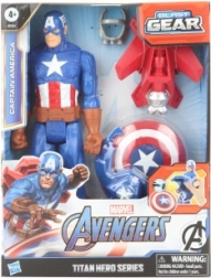 Avengers-figur Captain America med Power FX-tilbehør
