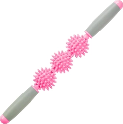 Merco massage- og rehabiliteringsstang roller stick triple 40 cm pink - 1 stk.