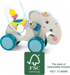 small foot træelefant på hjul jungle