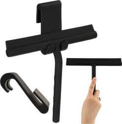 Sort silikonevinduesvasker til glas og brusekabiner