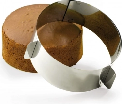 Justerbar rund bageform i rustfrit stål 15,5–29,5 cm