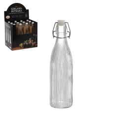 Rund flaske 550 ml med mekanisk patentlukning