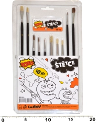 Sæt med pensler til maling - 10 stk.