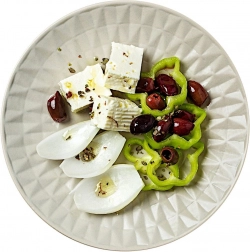 Keramisk desserttallerken SOHO 20 cm grå