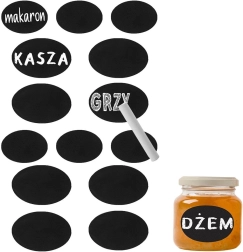Selvklæbende kridtetiketter til glas med kridt - 14 stk.