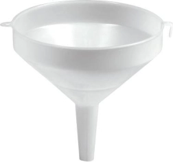 Plasttragt 40 cm hvid