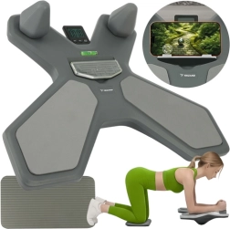 Balancebræt med tæller TRIZAND med dobbeltsidet panel og vaterpas til komplet core-træning