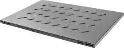 Hylde 1U til 19" rackskabe 1000 mm, 465 × 715 mm, sort