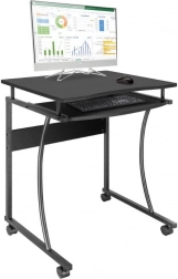 Mobilt computerbord med udtrækshylde