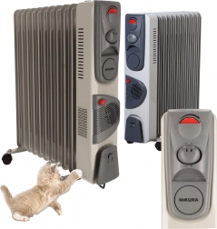 Olie elvarmer NIKURA 11 ribber