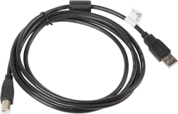 USB 2.0 AM-BM 1,8 m ferritkabel sort