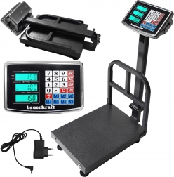 Elektronisk platformvægt 200 kg med LCD til lager og butik