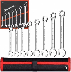 Sæt skraldenøgle kombinationsnøgler 8 stk. 8–22 mm med etui