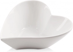 Porcelænsskål formet som hjerte 13 × 11 cm, 180 ml