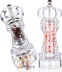 Akrystalpeber- og saltkværne 16 cm, sæt med 2 stk.