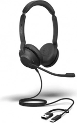 Jabra Evolve2 30 SE stereo headset med USB‑A og USB‑C (Microsoft Teams)