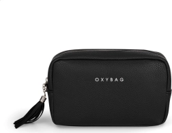 Kosmetiktaske Emily i læder, sort