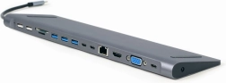 Multiport USB‑C-adapter 9-i-1 med HDMI, VGA, LAN, kortlæser og Power Delivery