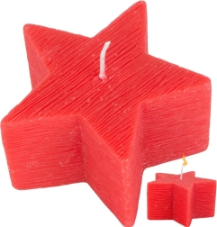 Julelys formet som stjerne