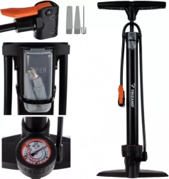 Gulvpumpe med manometer TRIZAND 16 bar