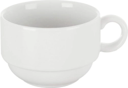 Hvidt porcelænskrus MONA 180 ml