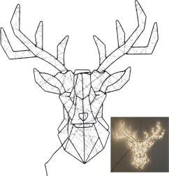 LED-dekoration rensdyr