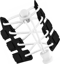 Hvide elastiske snørebånd uden snørrebinding med elastisk lås