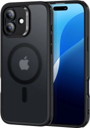 Hybridetui ESR HaloLock til iPhone 16, sort
