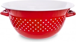 Emaljeret rødbolle med prikker 26 cm, 2,5 l