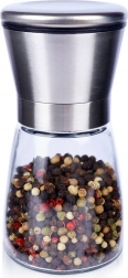 Glas håndkværn til salt og peber 13,5 cm
