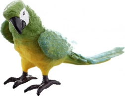 Plastfigur af grøn papegøje