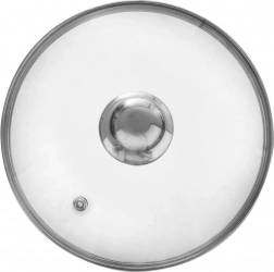 glaslåg 20 cm med rustfri stålkant