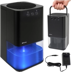 Affugter med LED-belysning og timer RUHHY, sort