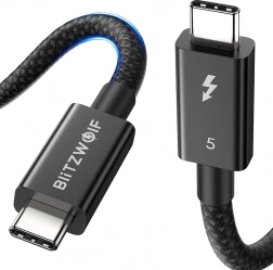 BlitzWolf USB‑C kabel 240 W, 0,5 m (sort)
