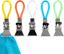 Klemmer til håndklæder og viskestykker – sæt med 5 stk.