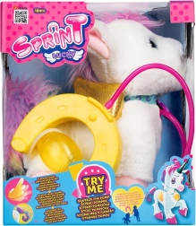 Interaktiv plysbamse-enhjørning Lucky med snor SPIRIT