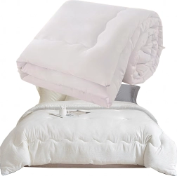 Helårig åndbar varm vinterdyne 160 × 200 cm hvid