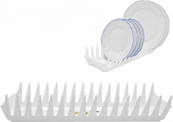Plastisk tallerkentørrestativ 39 cm hvid