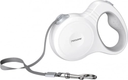 Automatisk selvoprullende hundesnor Petsuper 5 m hvid