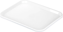 Hvid serveringsbakke i plast 45,5 × 35,5 cm