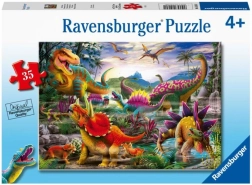 Ravensburger puslespil T‑Rex Terror 35 brikker