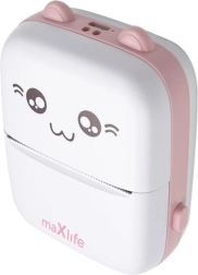 Maxlife termisk Bluetooth-printer lyserød