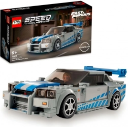 LEGO Speed Champions Nissan Skyline GT‑R (R34) – Fast & Furious byggesæt