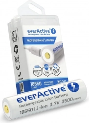 EverActive 18650 akkumulator med micro USB 3500 mAh