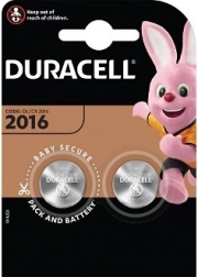 DURACELL lithium knapcellebatteri CR2016 3V – pakke med 2 stk.