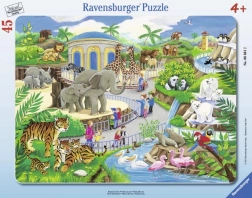 Ravensburger puslespil besøg i zoologisk have 45 brikker