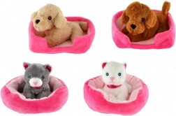 Plysdyr i rede (22 × 24 cm)