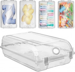 Lukket gennemsigtig skoboks 33 × 19 × 10 cm