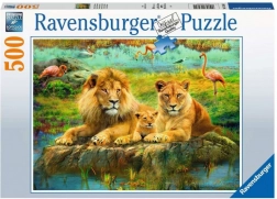 Ravensburger puslespil Løver i savannen 500 brikker