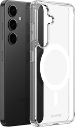 Crystal Shield Magnetic-cover til Samsung Galaxy S25+ med MagSafe, gennemsigtigt